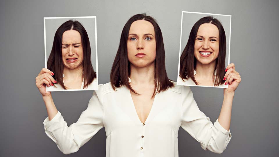 Die Bipolare Störung wird auch als die Krankheit mit den zwei Gesichtern bezeichnet, da Betroffene zu starken phasenweisen Stimmungsschwankungen neigen